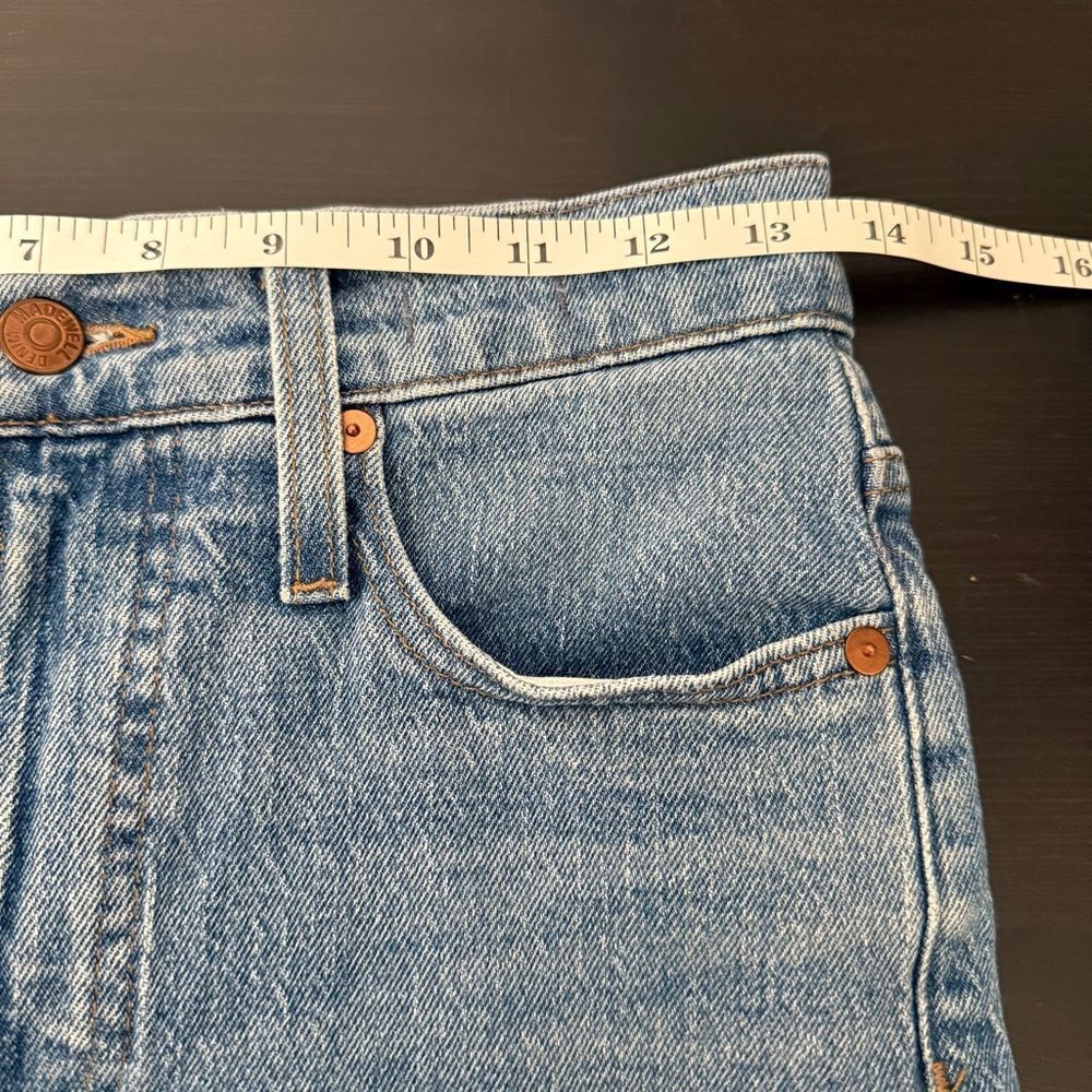 Madewell The Perfect Vintage Jeans Womens 25 Blue Straight Leg Denim Stretch - Picture 11 of 13
